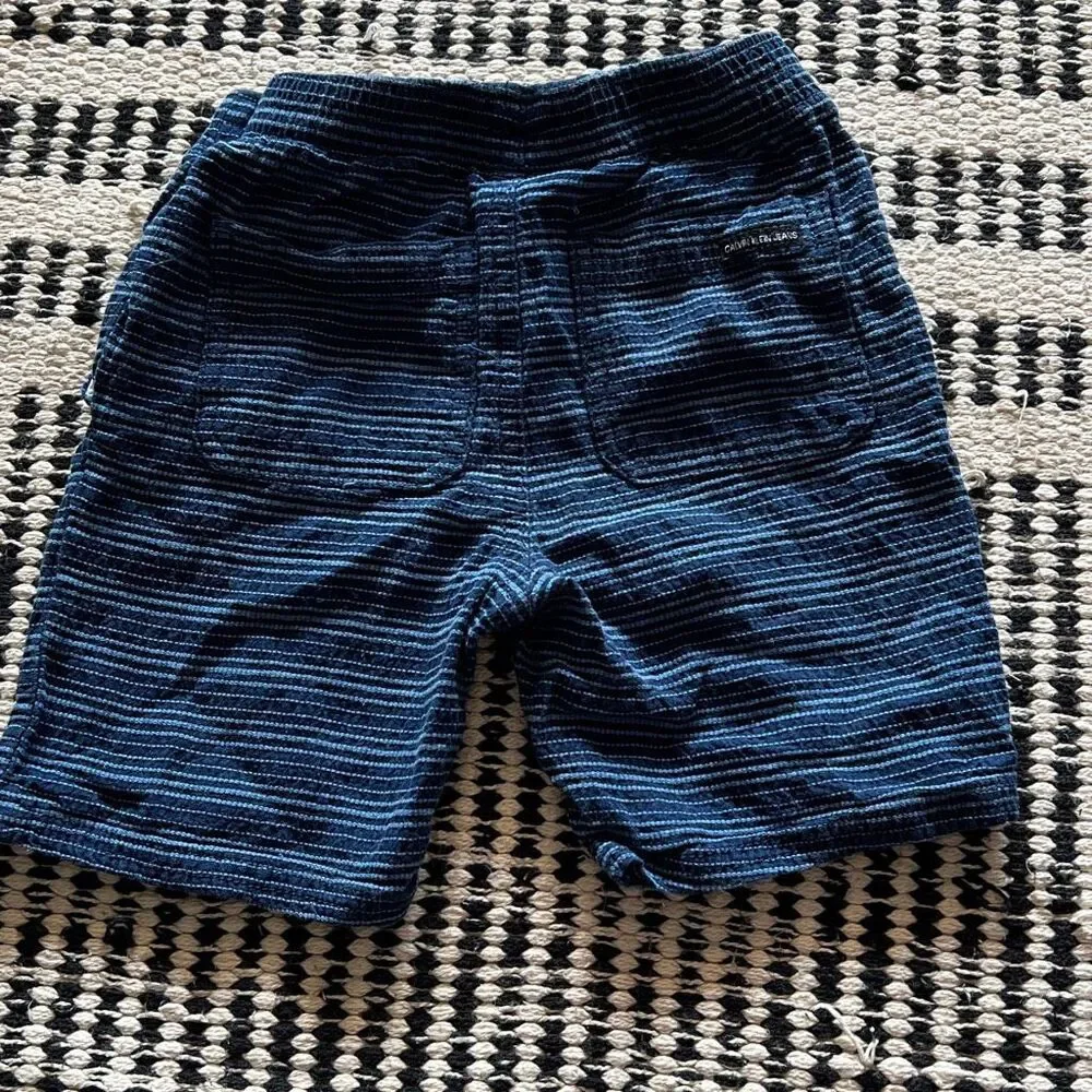 Calvin Klein size 4t blue striped boys shorts